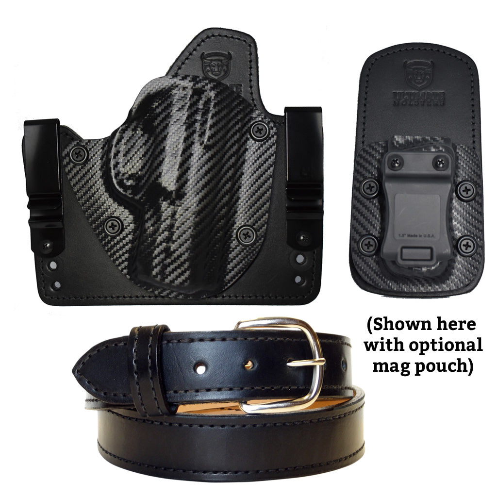 Ultimate Concealed Carry Package - Cloud Tuck Hybrid Holster and Leather Gun Belt Combo