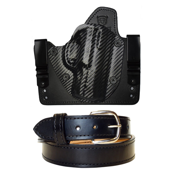Ultimate Concealed Carry Package - Cloud Tuck Hybrid Holster and Leather Gun Belt Combo